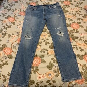 Abercrombie ripped jeans